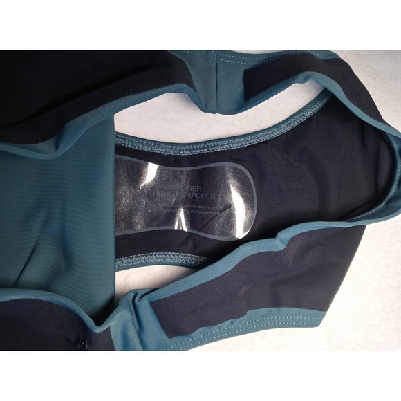 ADAY It Takes Two Bikini Swim Bottom Navy Gray Green Colorblock Size XS - Picture 7 of 7